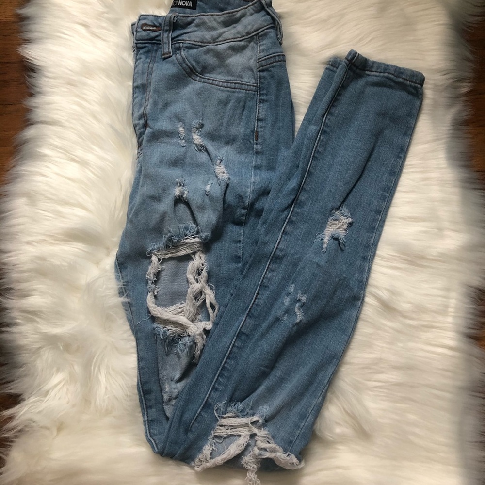 Blue Ripped Jeans - Picture 2 of 5